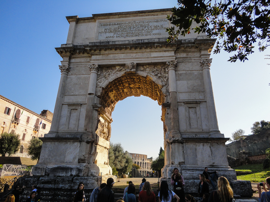 mapa de roma foro romano