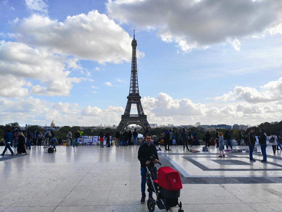 Vistas a la Torre Eiffel desde Trocadero