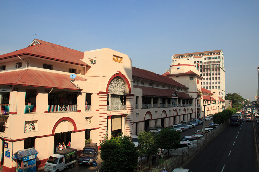 Mercado Bogyoke en Yangon