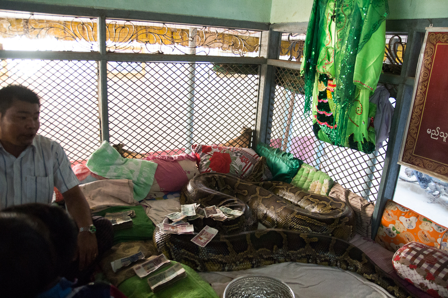 Monasterio de la serpiente en Bago