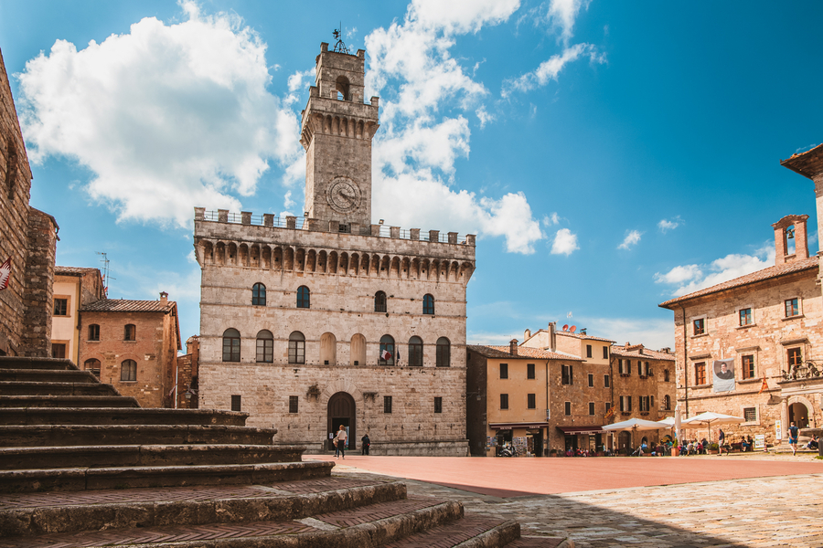 Montepulciano en la Toscana