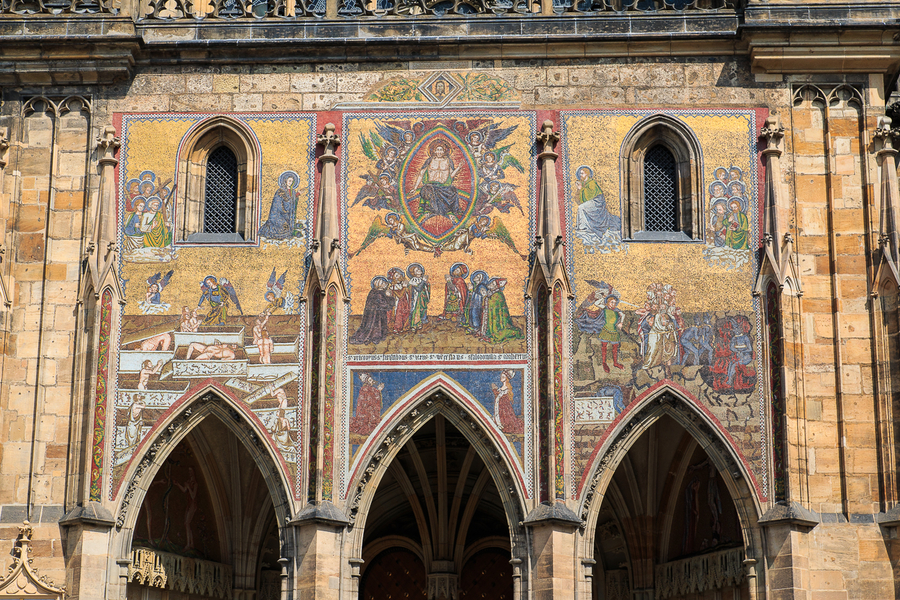 Mosaico de la Catedral de San Vito en Praga