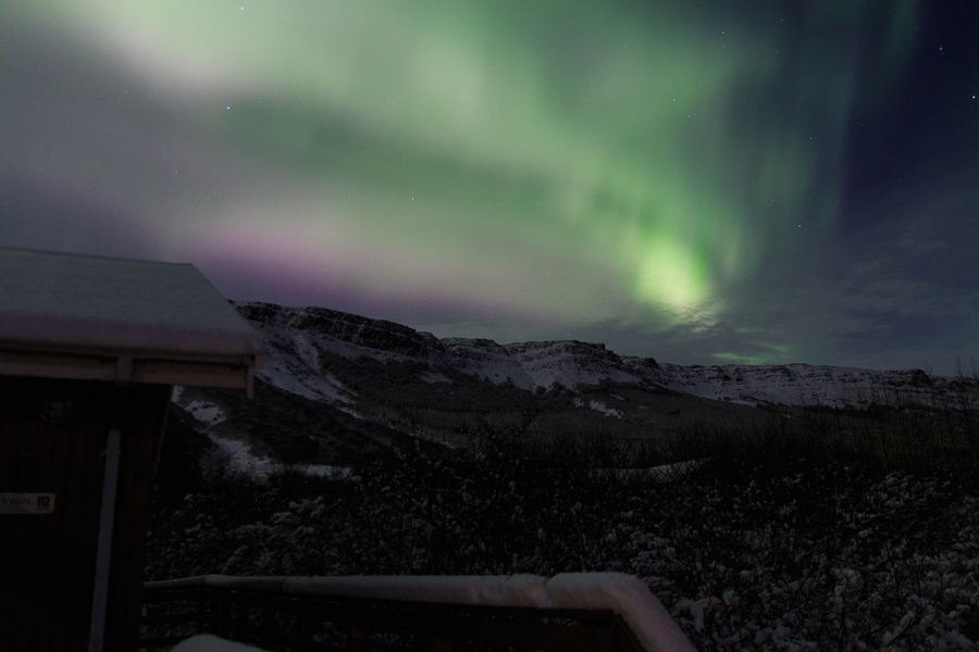 Northern lights over the clouds Northern lights over the clouds