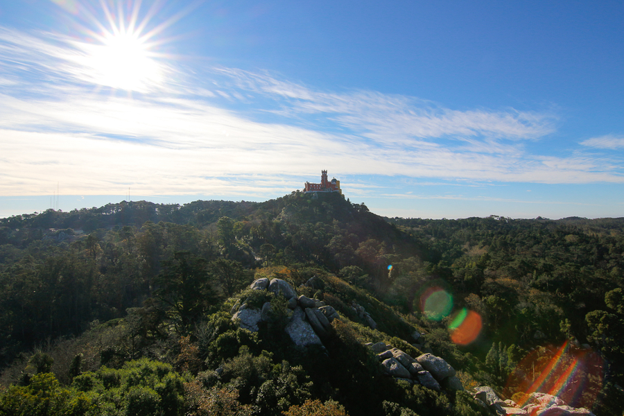 Palacio da Pena desde Castillo dos Moros