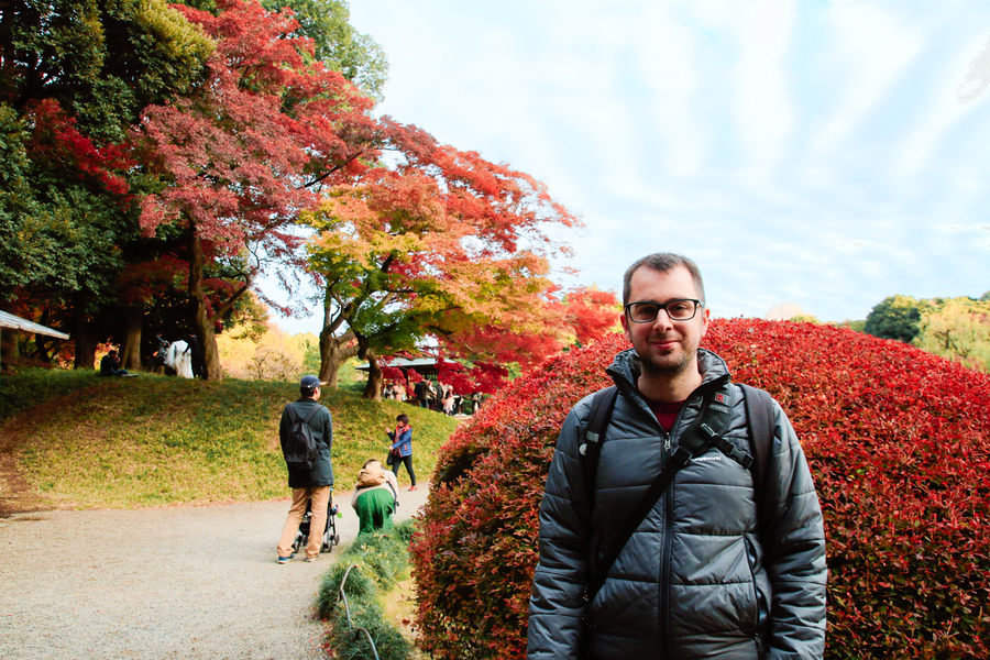 Parque de Shnjuku Gyoen en Tokio