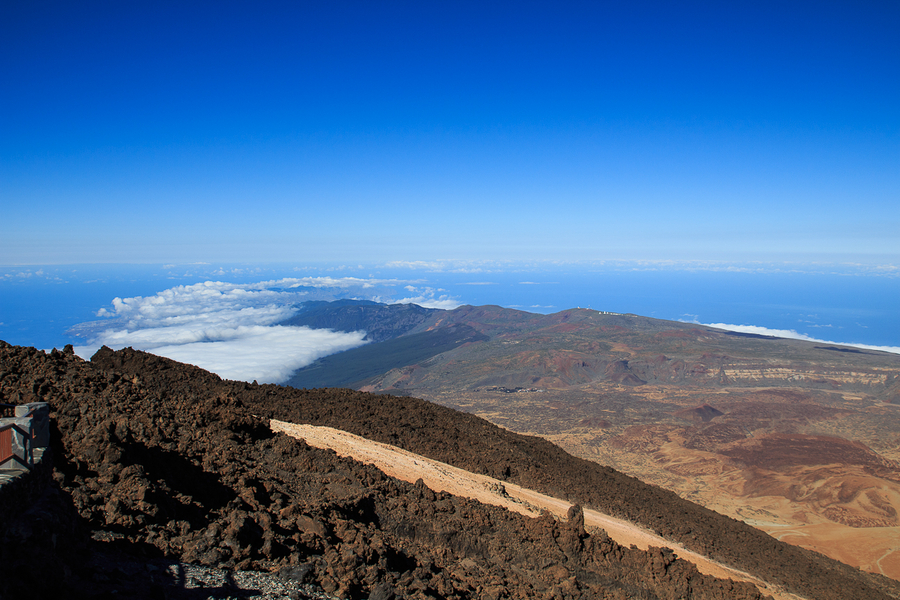Parte norte de Tenerife vista desde el Teide Parte norte de Tenerife vista desde el Teide