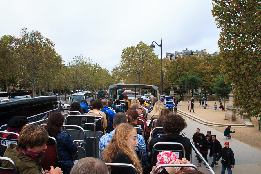 Parte arriba bus turistico Paris Parte arriba bus turistico Paris