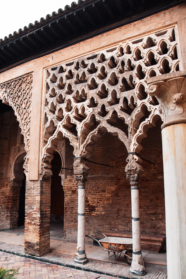 Patio del Yeso en el Alcázar de Sevilla