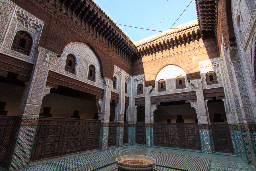 Patio de la madraza Bou Inania Patio de la madraza Bou Inania
