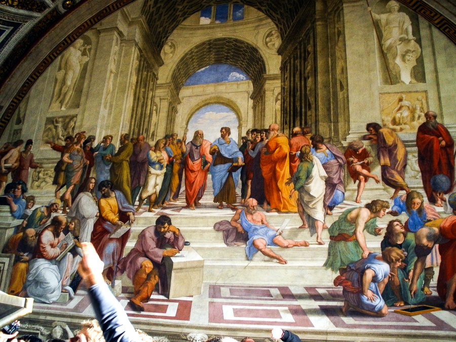 pintura de rafael en los museos vaticanos