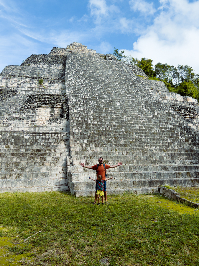 Piramide de Becan en Mexico