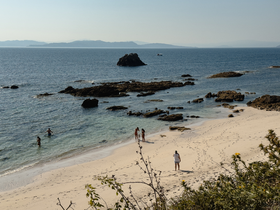 Playa de Canexor en la Isla de Ons