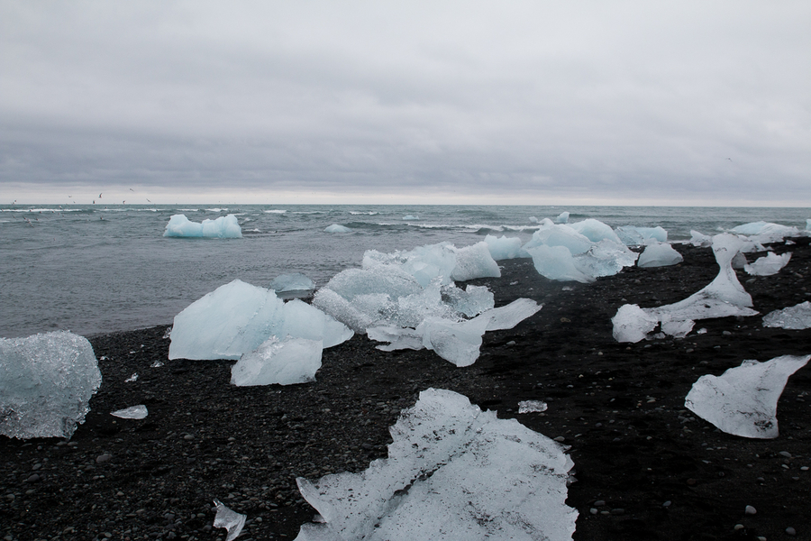 Playas de icebergs en Islandia Playas de icebergs en Islandia