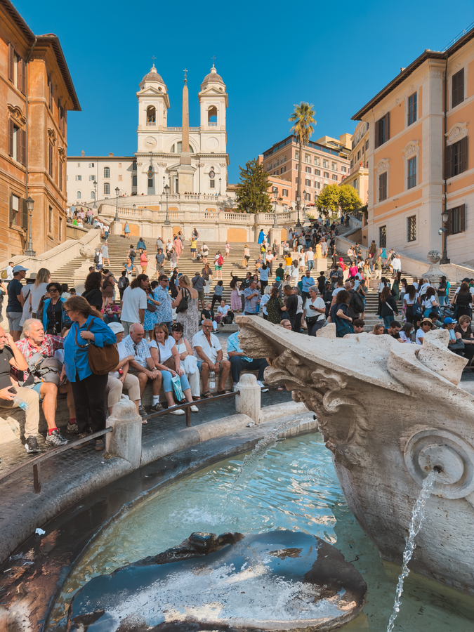 Plaza España en el recorrido de Roma en 4 días