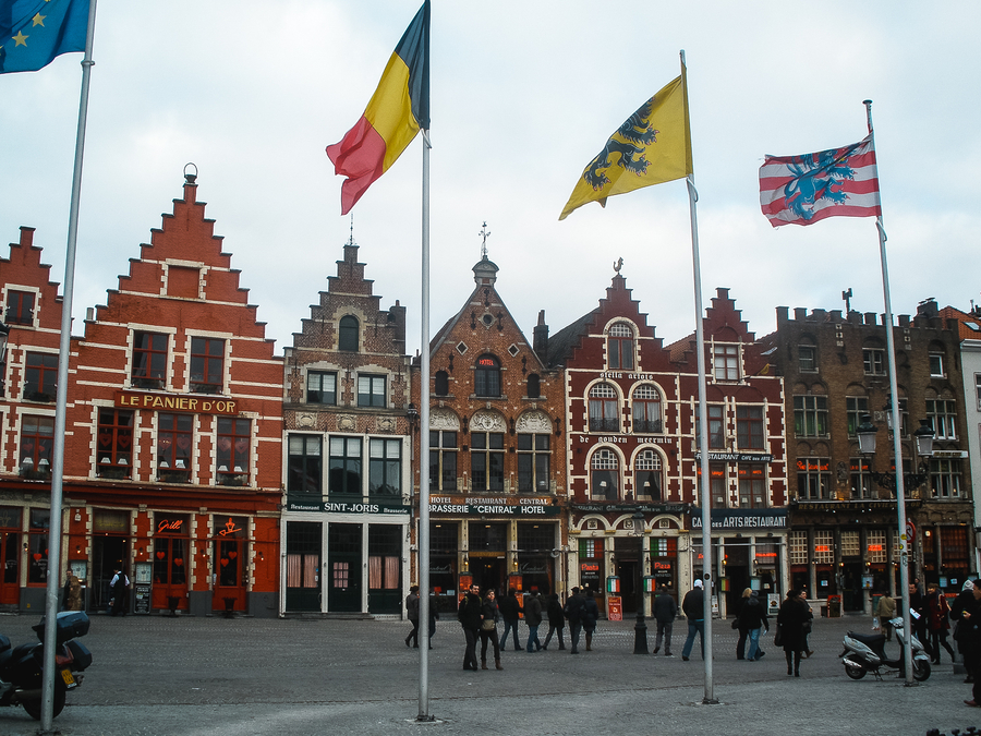 Plaza mayor de Brujas