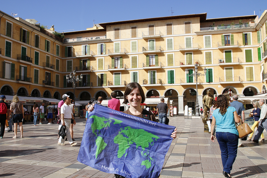 Plaza mayor en Palma de Mallorca Plaza mayor en Palma de Mallorca