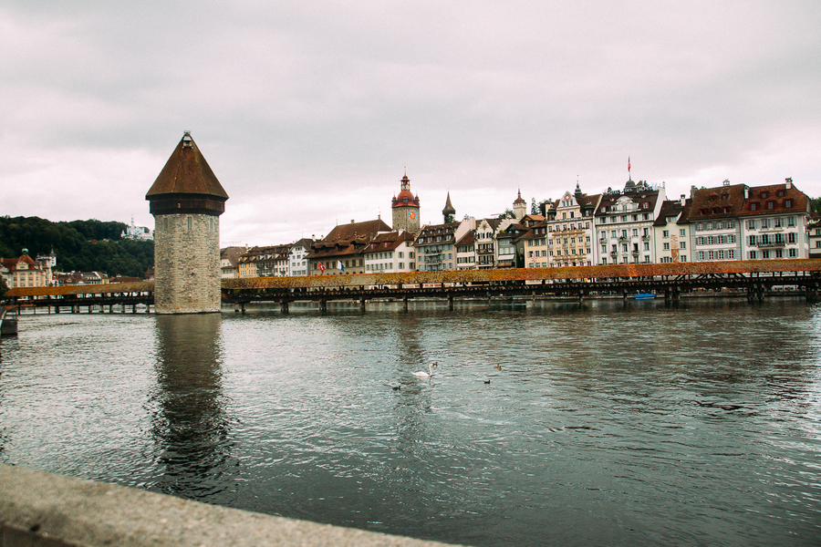 Puente cubierto en Lucerna