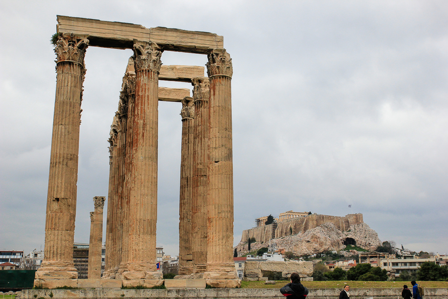 Que ver en Atenas Templo de Zeus Olimpo Que ver en Atenas Templo de Zeus Olimpo