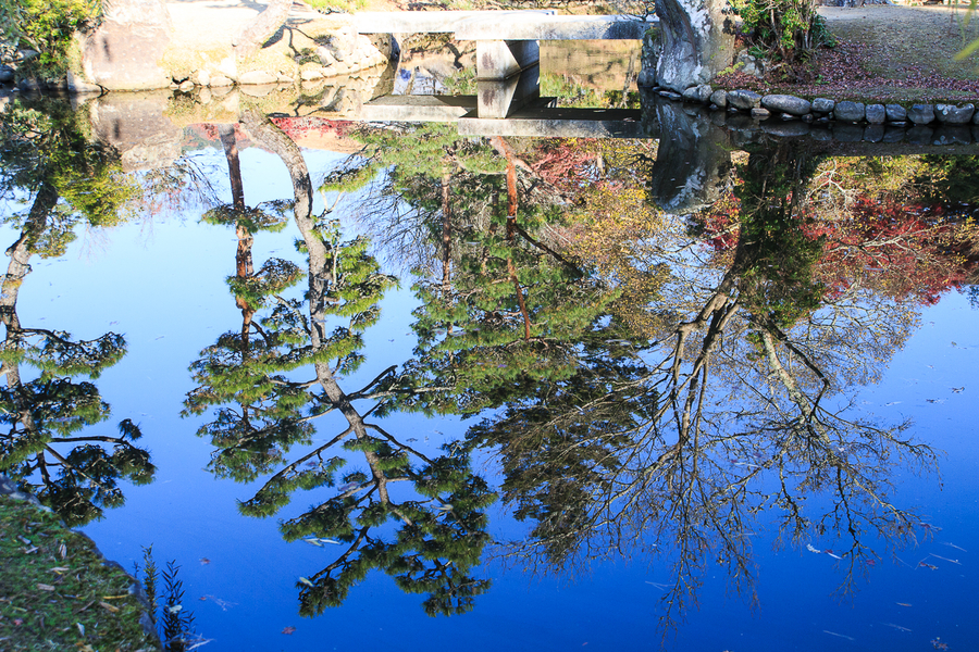 Que ver en Kioto reflejo en el lago Que ver en Kioto reflejo en el lago