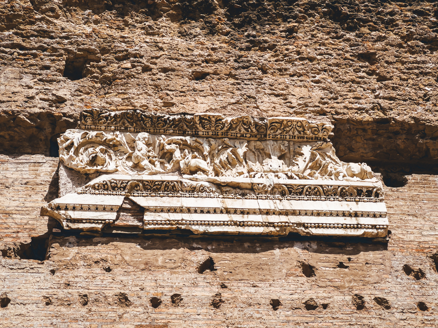 Relieves de Marmol en las termas de Caracalla