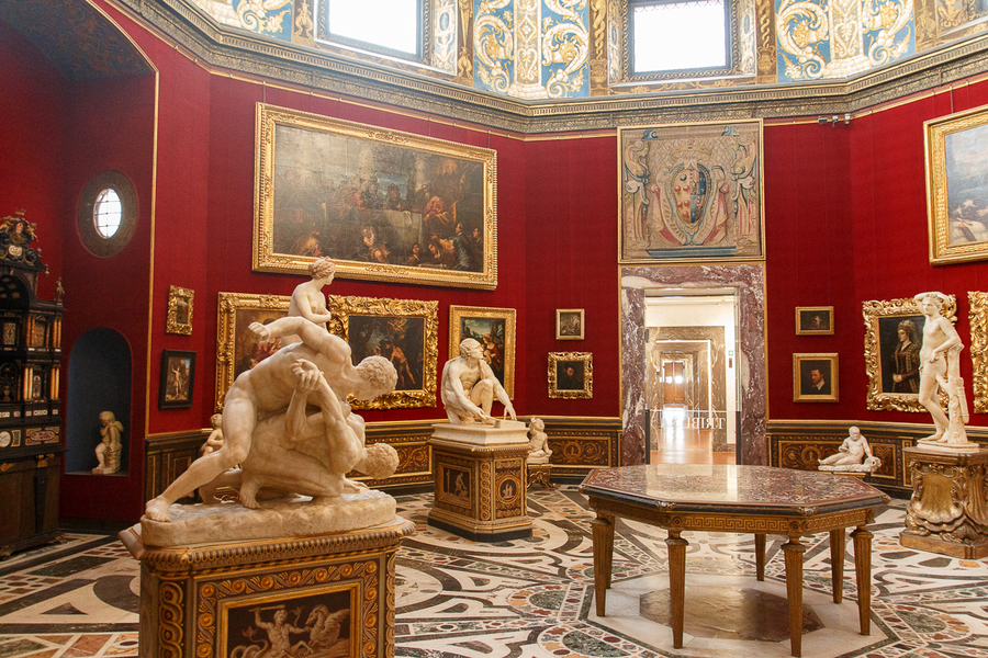 Rotonda en la Galeria de los Uffizi Rotonda en la Galeria de los Uffizi