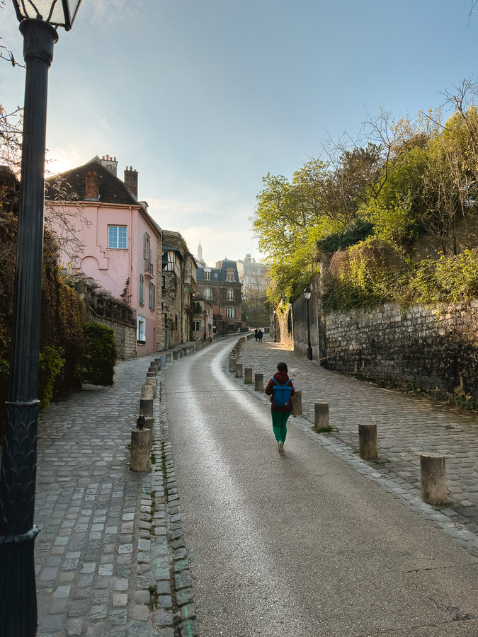 rue de l'abreuvoir en la ruta de 3 días por París