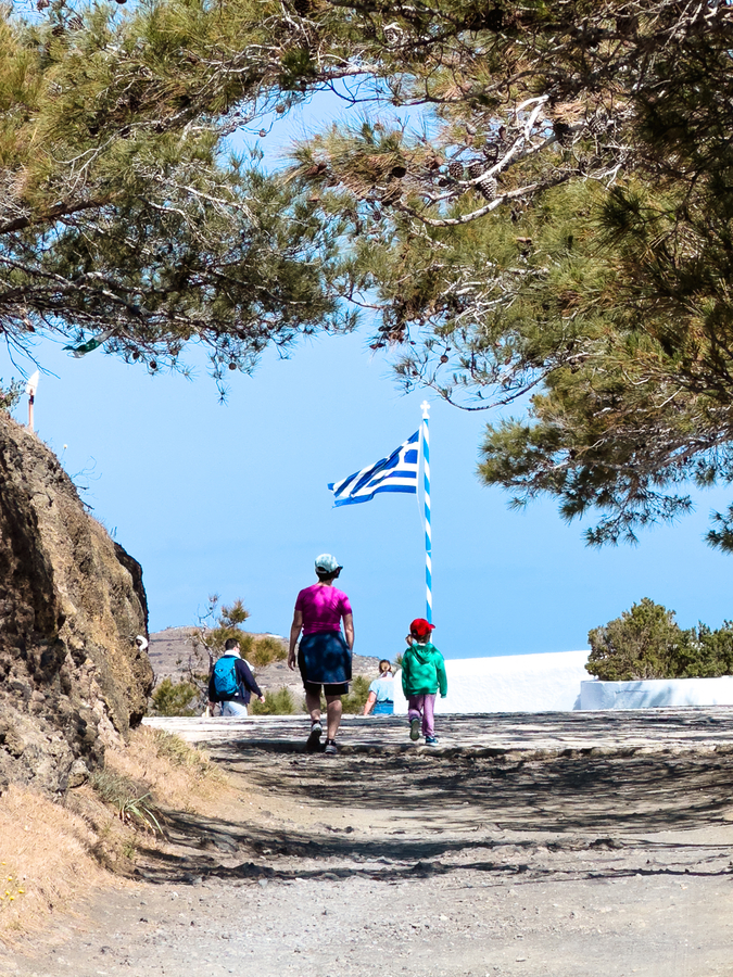 Ruta desde Imerovigli hasta Oia en Santorini