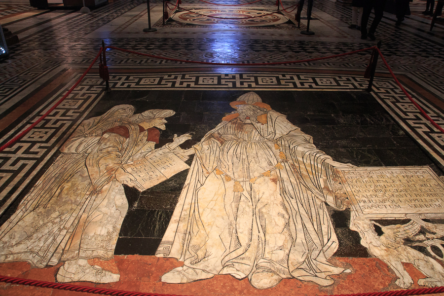 Suelo Marmol en la Catedral de Siena Suelo Marmol en la Catedral de Siena