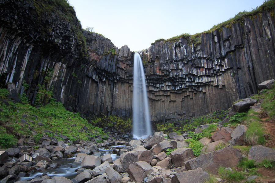 Svartifoss larga exposicion Svartifoss en el circuito de Islandia de 10 días