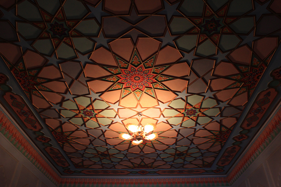 Techo artesano del Meros Bed and Breakfast en Khiva