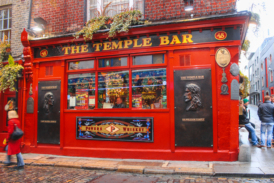 Qué visitar en Dublin zona de Temple bar
