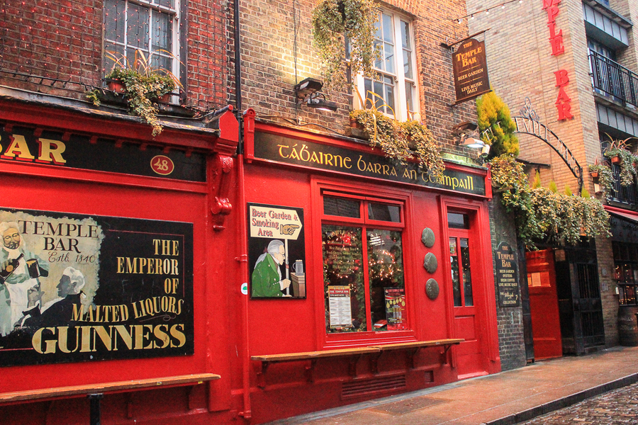 La mejor cerveza Guinness de Barcelona - Temple bar Irish pub