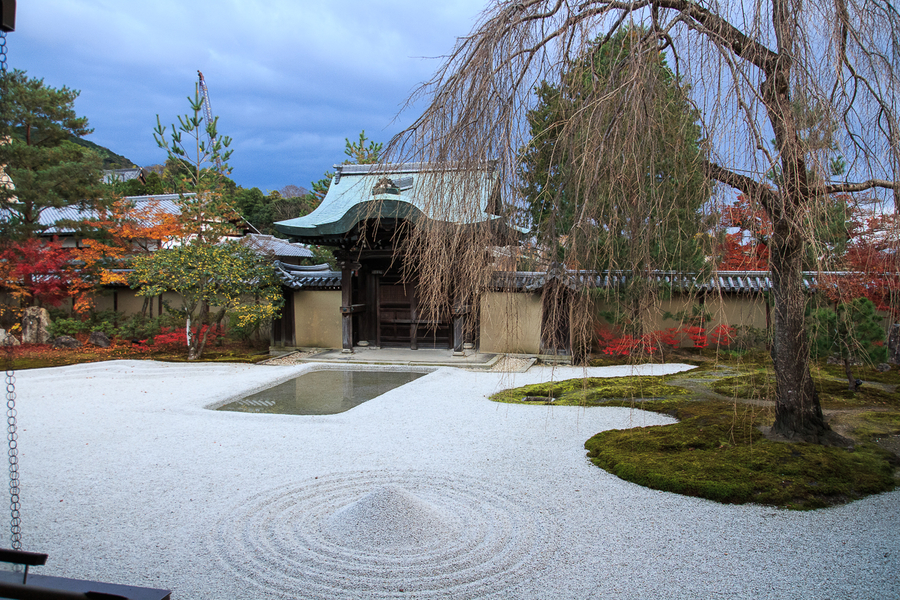 Templo zen en Kyoto Japon Templo zen en Kyoto Japon