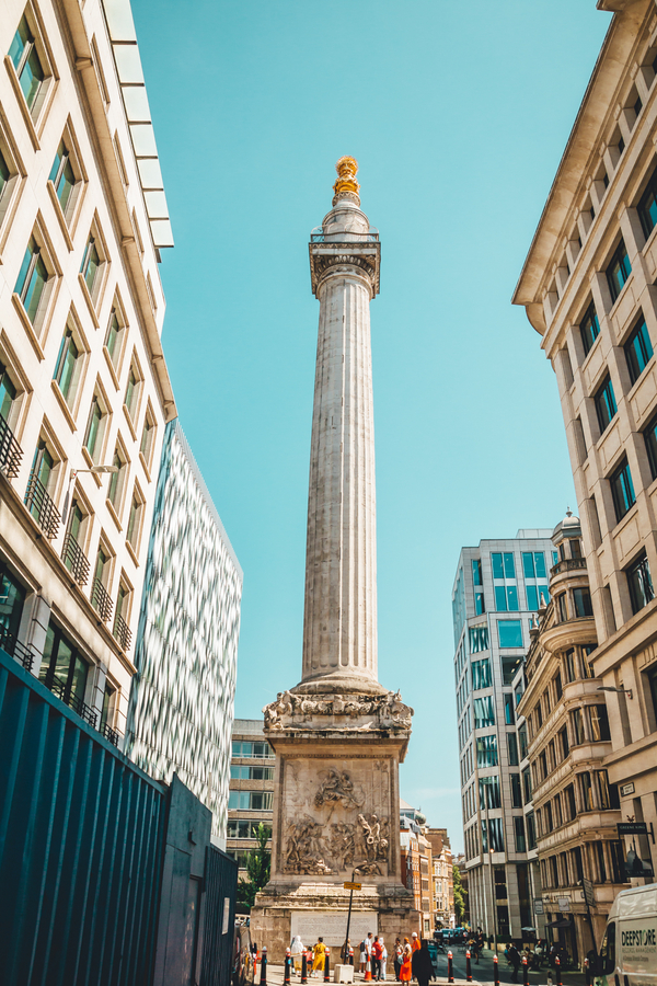 The monument en Londres