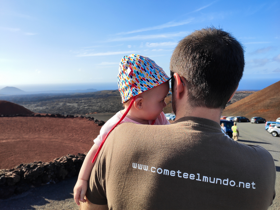 Timanfaya con niños en Lanzarote