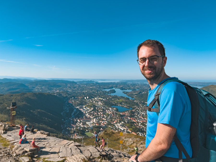 Trekking Floyen a Ulriken en Bergen