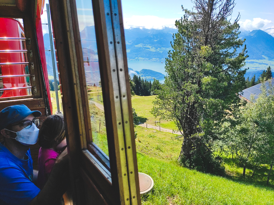 Tren cremallera al monte Rigi