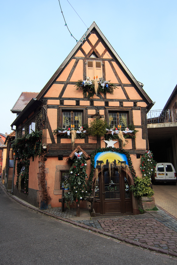 Uno de los 100 pesebres de Bergheim