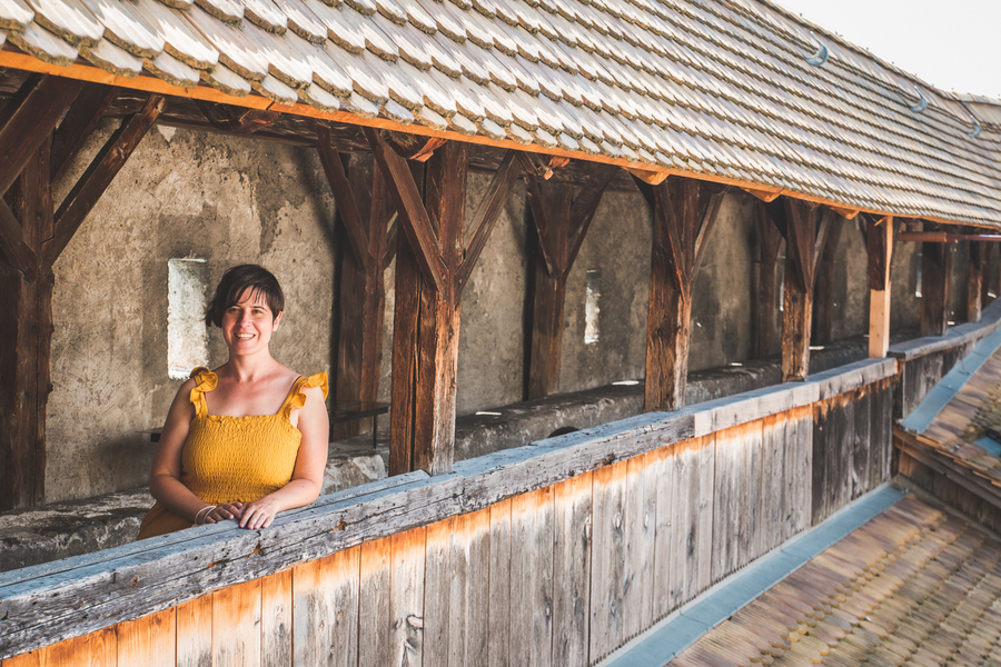 Visitando el Castillo de Chillon en Suiza