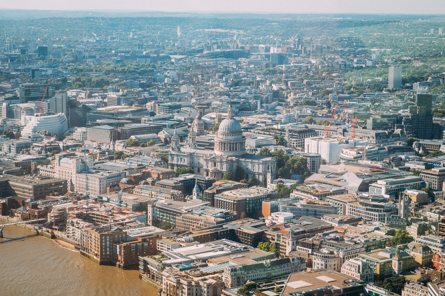 Vistas a St Paul desde The Shard