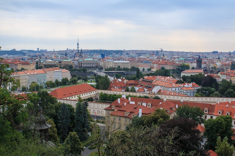 Vistas desde el castillo de Praga