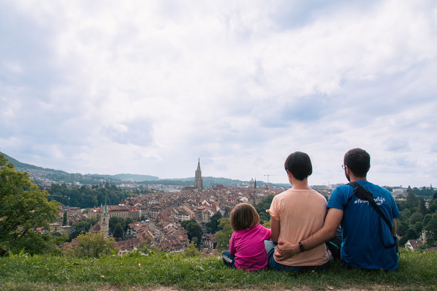 Vistas desde Rosengarten en Berna
