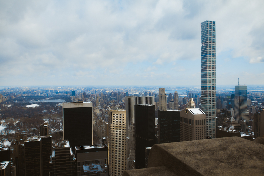 Vistas hacia el norte desde el Top of the Rock