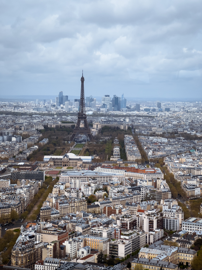 Vistas desde Montparnasse el la ruta de 4 días por París
