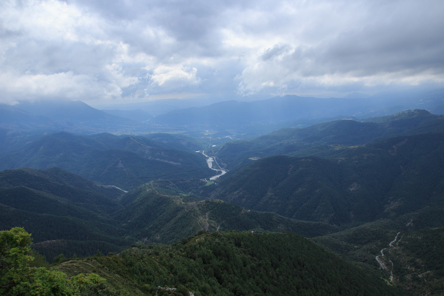 vistas desde lo alto de tella