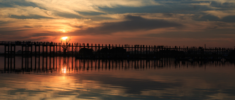 Atardecer en Amarapura