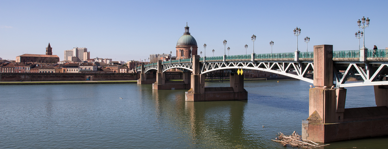 Pont Neuf por donde fluye el Garona - Toulouse